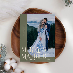 Cartes Pour Fêtes Annuelles Joyeux et marié Noël Nouvelle photo Sage