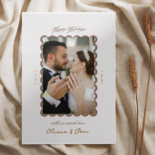 Cartes Pour Fêtes Annuelles Joyeux et marié premier noël (Créateur téléchargé)