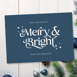Cartes Pour Fêtes Annuelles Joyeux et Noël lumineux minimaliste