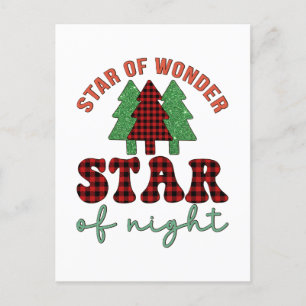 Cartes Pour Fêtes Annuelles Joyeux Étoile De Noël De Merveilleuse Étoile De Nu