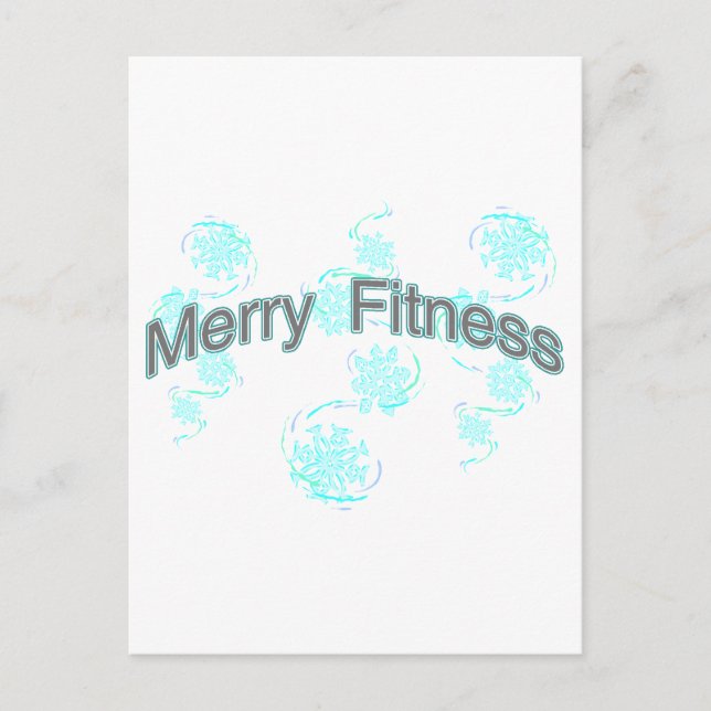 Cartes Pour Fêtes Annuelles Joyeux Fitness (Devant)