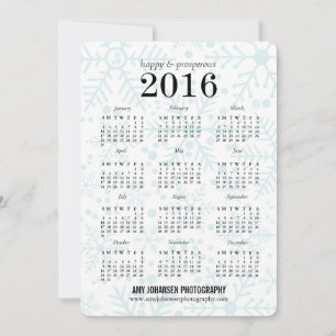 Cartes Pour Fêtes Annuelles Joyeux Flakes Calendrier des vacances d'affaires