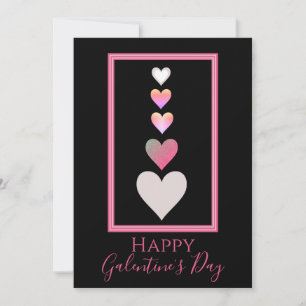Cartes Pour Fêtes Annuelles Joyeux Galentine's Day meilleur ami Coeurs mignone