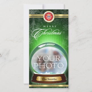 Cartes Pour Fêtes Annuelles Joyeux Globe de neige de Noël