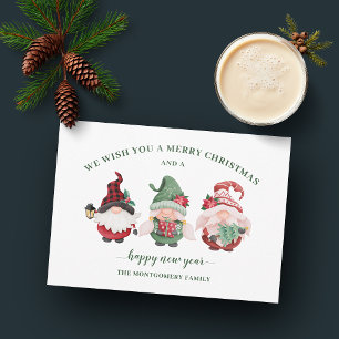 Cartes Pour Fêtes Annuelles Joyeux Gnome de Noël
