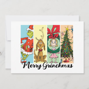 Cartes Pour Fêtes Annuelles Joyeux Grinchmas Collage de Fêtes
