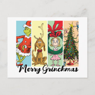 Cartes Pour Fêtes Annuelles Joyeux Grinchmas Collage de vacances