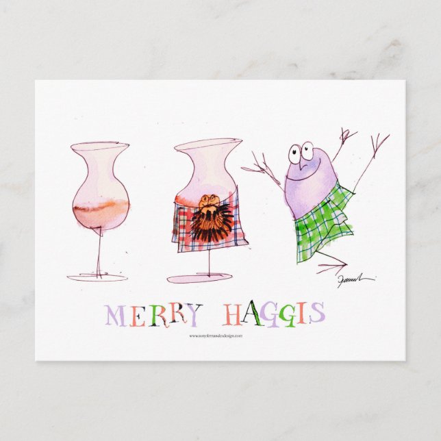 Cartes Pour Fêtes Annuelles joyeux haggis (Devant)