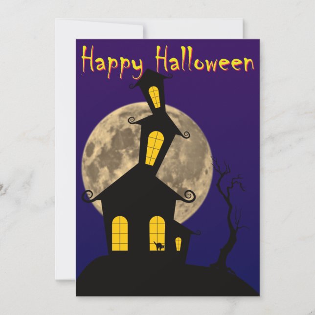 Cartes Pour Fêtes Annuelles Joyeux Halloween (Devant)