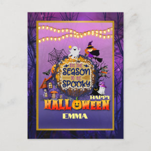 Cartes Pour Fêtes Annuelles Joyeux Halloween C'est la saison de la célébration