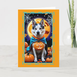 Cartes Pour Fêtes Annuelles Joyeux Halloween Chien en Costume