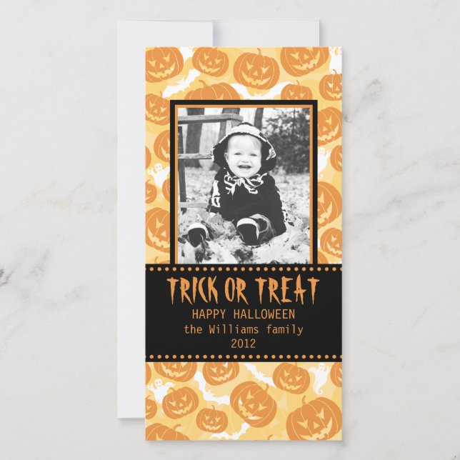Cartes Pour Fêtes Annuelles Joyeux Halloween | CITROUILLE (Devant)