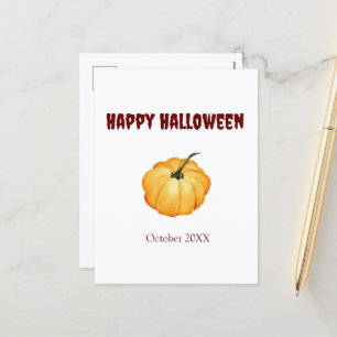 Cartes Pour Fêtes Annuelles Joyeux Halloween citrouille orange mignon