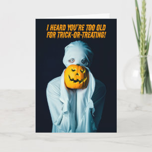 Cartes Pour Fêtes Annuelles Joyeux Halloween en vieillissant Fantôme Citrouill