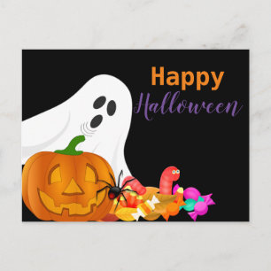 Cartes Pour Fêtes Annuelles Joyeux Halloween Fantôme Citrouille Jack Enfants