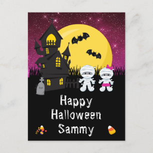 Cartes Pour Fêtes Annuelles Joyeux Halloween Fête de maman rose