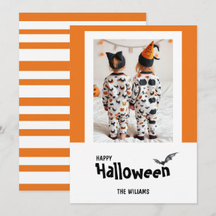 Cartes Pour Fêtes Annuelles Joyeux Halloween Moderne Une Photo