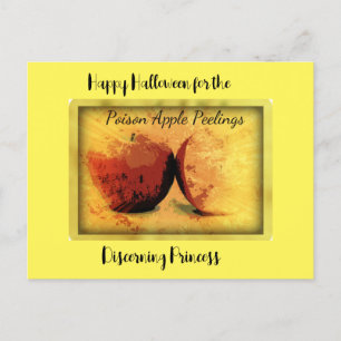 Cartes Pour Fêtes Annuelles Joyeux Halloween pelures de pomme empoisonnée 