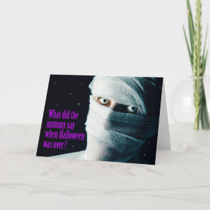 Cartes Pour Fêtes Annuelles Joyeux Halloween pour humour de momie idiot