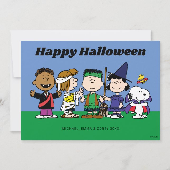 Cartes Pour Fêtes Annuelles Joyeux Halloween | The Boo Crew (Devant)