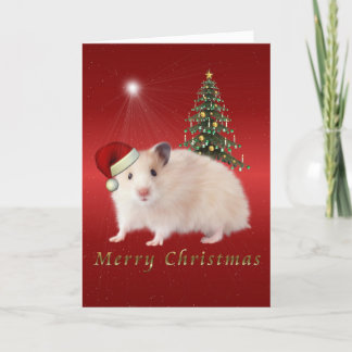 Cartes Pour Fêtes Annuelles Joyeux Hampster de Noël
