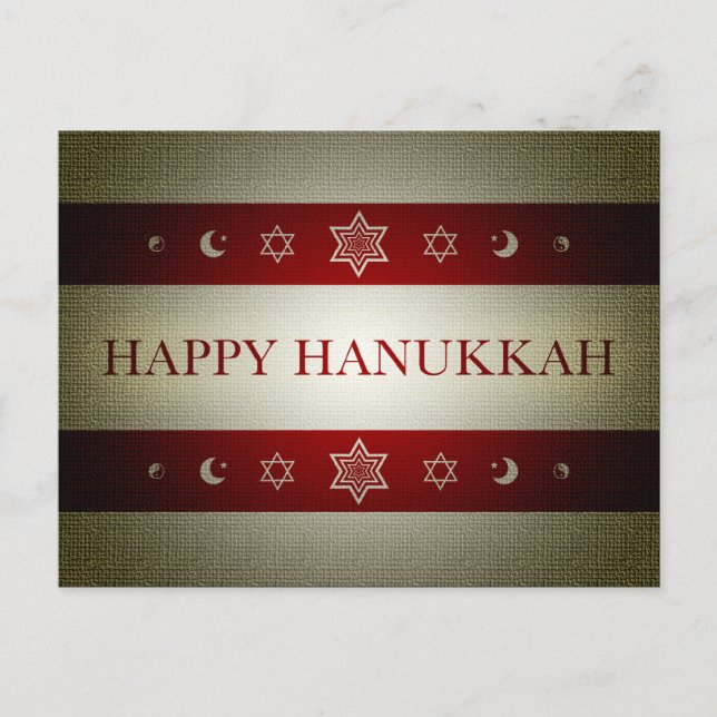 Cartes Pour Fêtes Annuelles Joyeux Hanoukka (Devant)