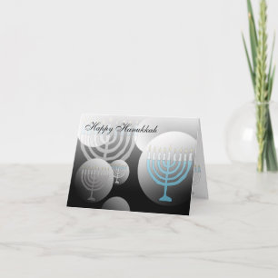 Cartes Pour Fêtes Annuelles Joyeux Hanoukka Card Menorah Globe
