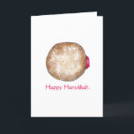 Cartes Pour Fêtes Annuelles Joyeux Hanoukka Chanukah Jelly Donut Sufganiyot<br><div class="desc">Illustration originale d'un beignet de gelée surmonté d'un sucre en poudre. Parfait pour Hanoukka ! Cette illustration de Chanukah est également disponible sur d'autres produits. Ne vois-tu pas ce que tu cherches ? Vous avez besoin d'aide pour la personnalisation ? Contactez Rebecca pour avoir quelque chose conçu pour vous.</div>