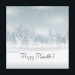 Cartes Pour Fêtes Annuelles Joyeux Hanoukka Snow Scene Nature Joli Juif<br><div class="desc">Belle carte Hanoukka. Une jolie scène de neige au crépuscule qui montre la beauté de la nature. Profitez de la belle saison en famille et entre amis.</div>