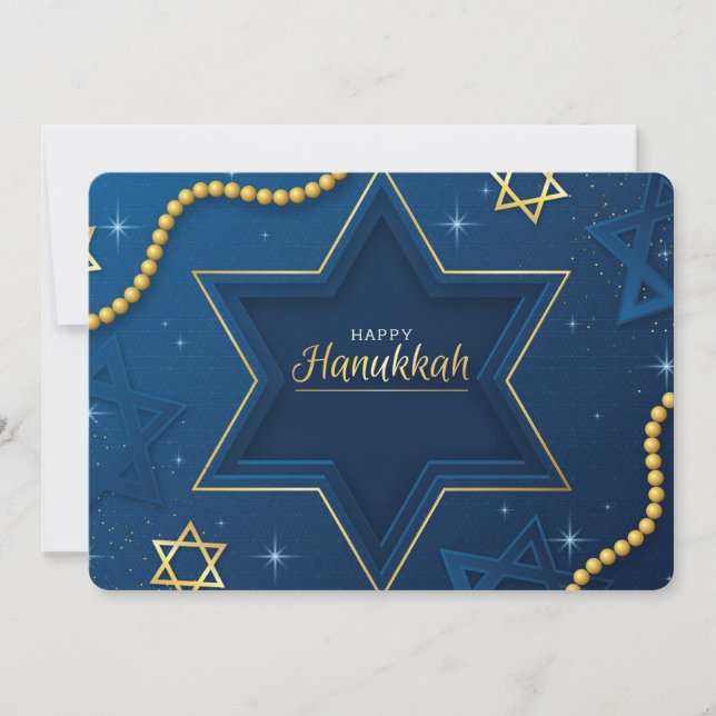 Cartes Pour Fêtes Annuelles Joyeux Hanukkah (Devant)