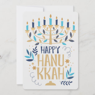Cartes Pour Fêtes Annuelles Joyeux Hanukkah