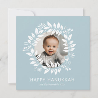 Cartes Pour Fêtes Annuelles joyeux hanukkah floral