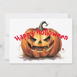 Cartes Pour Fêtes Annuelles JOYEUX HOLLOWEEN - Citrouille d'Halloween
