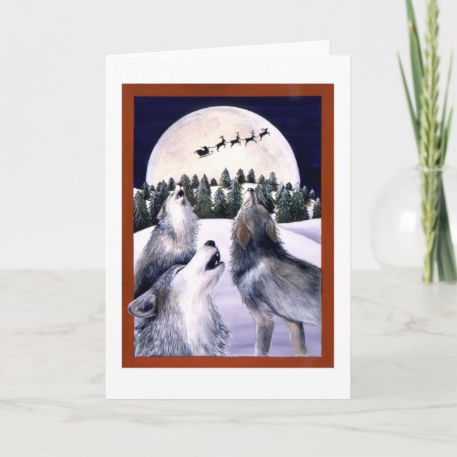 Cartes Pour Fêtes Annuelles Joyeux Howlidays (Devant)