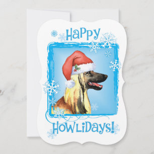 Cartes Pour Fêtes Annuelles Joyeux Howlidays Afghan