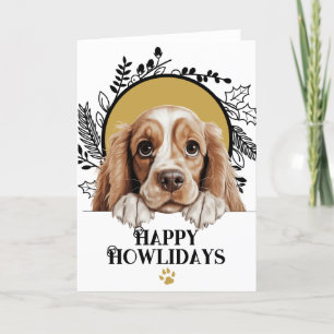 Cartes Pour Fêtes Annuelles Joyeux Howlidays American Cocker Spaniel Christmas