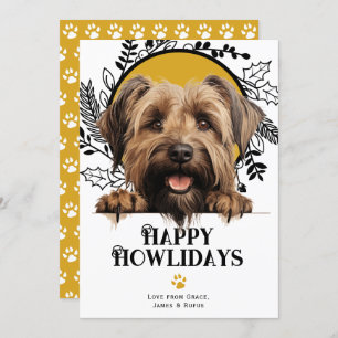 Cartes Pour Fêtes Annuelles Joyeux Howlidays Briard Dog Christmas