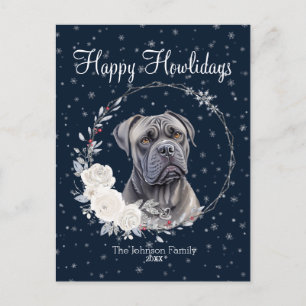 Cartes Pour Fêtes Annuelles Joyeux Howlidays Chien Cane Corso Mignon
