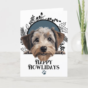 Cartes Pour Fêtes Annuelles Joyeux Howlidays Dandie Dinmont Terrier Noël