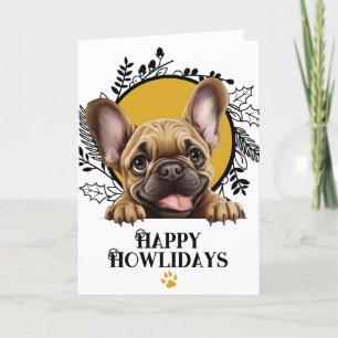 Cartes Pour Fêtes Annuelles Joyeux Howlidays French Bulldog Dog Christmas
