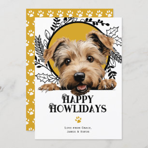 Cartes Pour Fêtes Annuelles Joyeux Howlidays Glen of Imaal Terrier Christmas