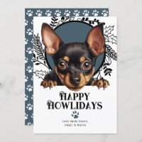 Joyeux Howlidays Miniature Pinscher Chien Noël