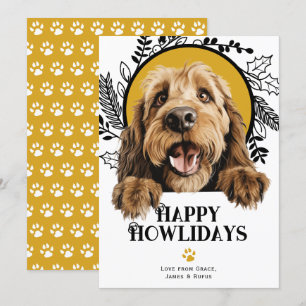 Cartes Pour Fêtes Annuelles Joyeux Howlidays Otterhound Dog Christmas