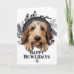 Cartes Pour Fêtes Annuelles Joyeux Howlidays Petit Basset Griffon Vendéen Chie