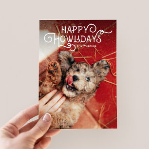 Cartes Pour Fêtes Annuelles Joyeux Howlidays   Photo pour animaux