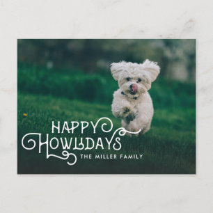 Cartes Pour Fêtes Annuelles Joyeux Howlidays   Photo pour animaux