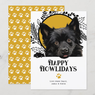 Cartes Pour Fêtes Annuelles Joyeux Howlidays Schipperke Chig Christmas
