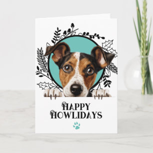 Cartes Pour Fêtes Annuelles Joyeux Howlidays Smooth Fox Terrier Chien Noël