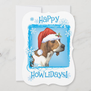 Cartes Pour Fêtes Annuelles Joyeux Howlidays Treeing Walker