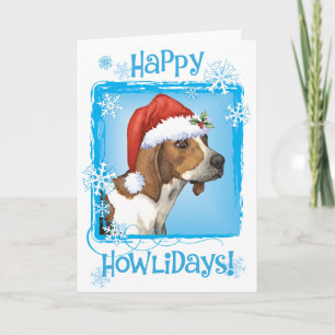 Cartes Pour Fêtes Annuelles Joyeux Howlidays Treeing Walker